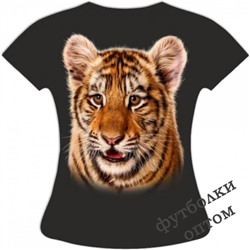 Женская футболка с тигренком 798