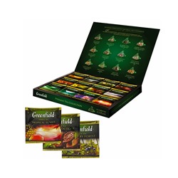 Чай Гринфилд Подарочный набор 12 видов чая (110гр) в пирамидках (30шт)