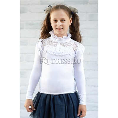 Блузка школьная, арт.391, цвет белый