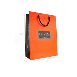 Пакет подарочный ЦУМ оранжевый, 23,5х15х8,5 cm (картон)