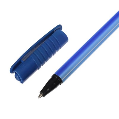 Ручка шариковая Calligrata "Полоски", стержень синий, МИКС
