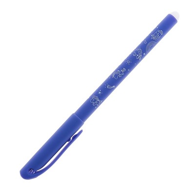 Ручка гелевая со стираемыми чернилами DeleteWrite Art «Единороги», 0.5 мм, синие чернила, матовый корпус Silk Touch, МИКС