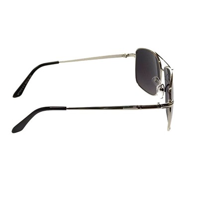 Классические мужские очки Mihael в серебристой оправе с зеркально-серебристыми линзами.