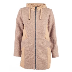 Женское пальто комбинированное 249241 размер 48