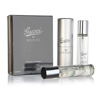 Туалетная вода 3*20 мл Gucci Gucci By Gucci Pour Homme