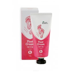 «Ekel» "Rose Foot Cream" Крем для ног с Розой Увлажнение и Свежесть, 100 гр.