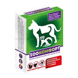 Кормовая добавка "ZOOКОМФОРТ" для кошек, собак, хорьков, грызунов 90 таб.