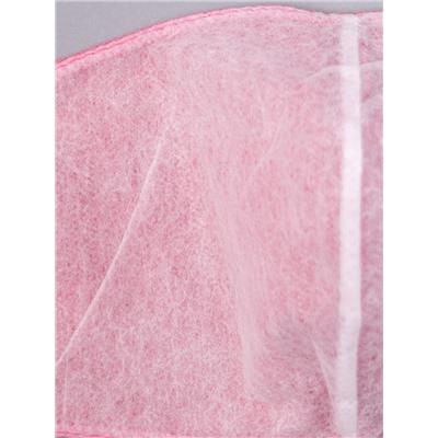 Маска двухслойная из трикотажного полотна профилактическая, тускло-розовый