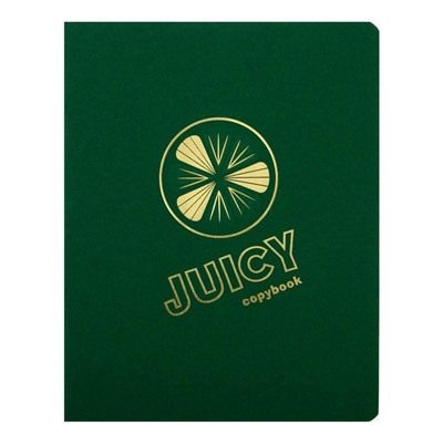Тетрадь 48 листов в клетку TOTAL GREEN. Juicy, обложка дизайнерский картон, тиснение фольгой, конгрев, блок 60 г/м2, МИКС