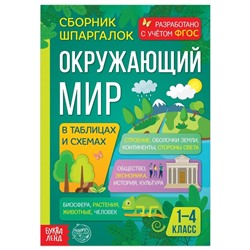 Сборник шпаргалок для 1—4 классов «Окружающий мир», 60 стр.