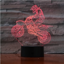 Светильник 3D Мотоциклист МО-2095