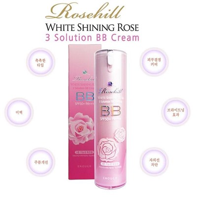 Enough Rosehill-white Shining Rose 3Solution BB Биби-Крем, 40г