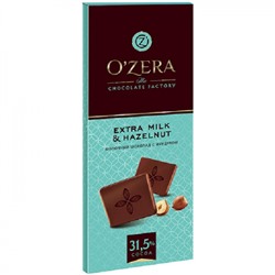 OZera Шоколад  Milk & Extra Hazelnut, 90 г/1 шт