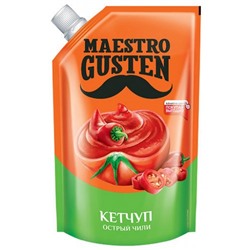 «Maestro Gusten», кетчуп «Чили» без усилителей вкуса, 400 гр. ЯШКИНО