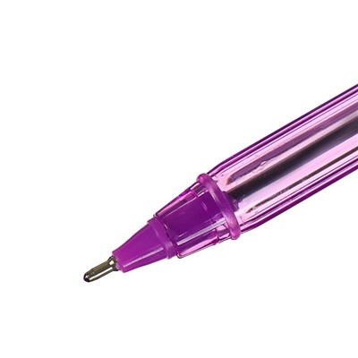 Ручка шариковая 0,5 мм, стержень синий, корпус МИКС тонированный, масляные чернила (штрихкод на штуке