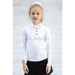 Блузка школьная, арт.661, цвет белый