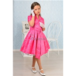 Платье нарядное с болеро "Принцесса", цвет малина