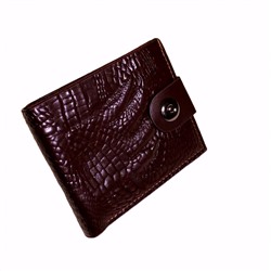 Мужской кошелек Noir из качественной эко-кожи шоколадного цвета.