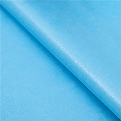 Бумага тишью жемчужная, светло-синяя, 50 х 66 см