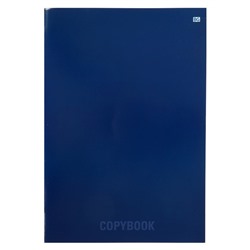 Тетрадь А4, 48 листов в клетку, на скрепке Monotone, обложка мелованный картон, синяя