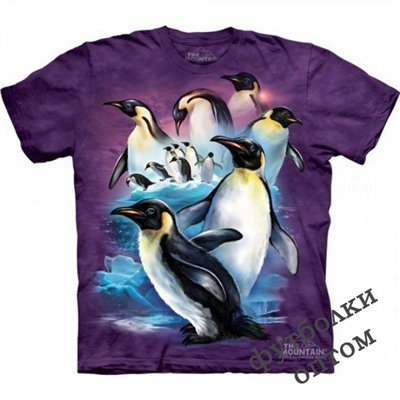 3д футболка с пингвинами