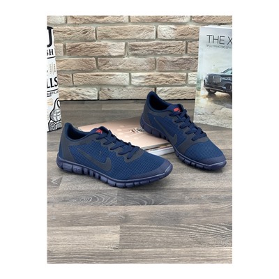 Мужские кроссовки А895-8 темно-синие