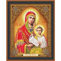 Алмазная мозаика 27х33 LP 110 Икона Казанской Божьей матери