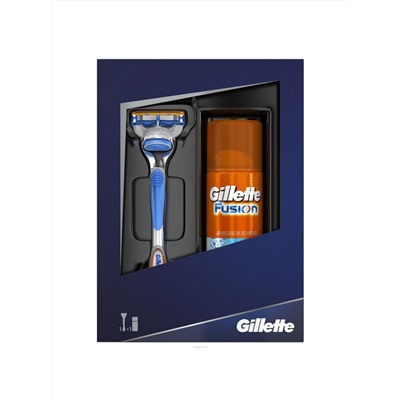 634, Набор Gillette Fusion (Станок+1 кассета+ Гель 75 мл)