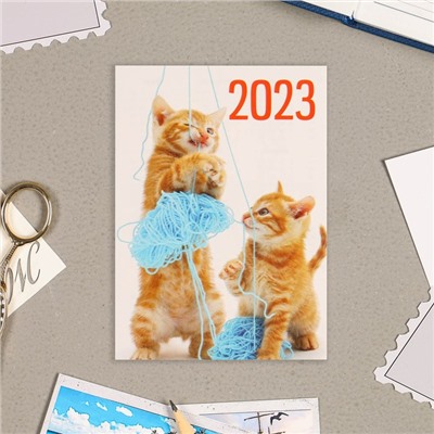 Карманный календарь "Коты - 3" 2023 год, 7 х 10 см, МИКС