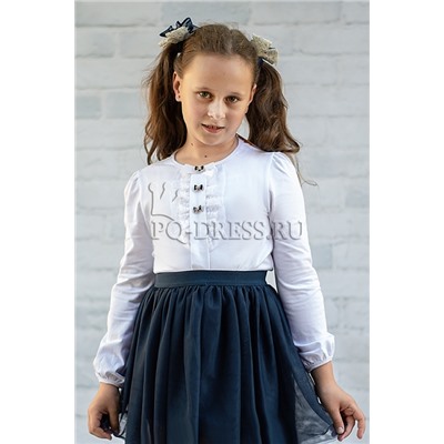 Блузка школьная, арт.821, цвет белый