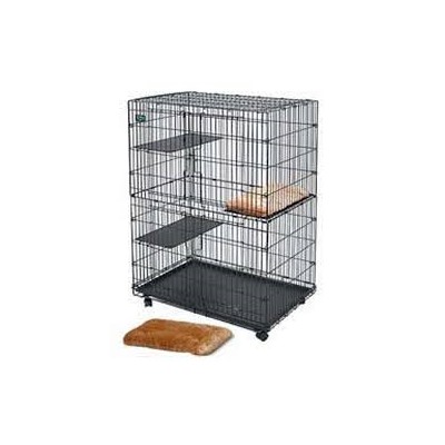 MidWest лежанка Plush Cat Bed плюшевая 25х50 см в клетку "Cat Cage" (арт.130)