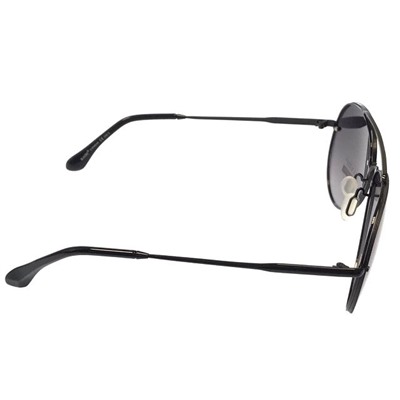 Стильные очки-капельки унисекс Aetz в золотистой оправе с затемнёнными линзами чёрного цвета.
