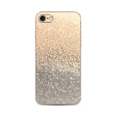 Силиконовый чехол Песок золотой рисунок на iPhone 8