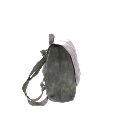 Миниатюрная сумка-рюкзачок Titanium из эко-кожи жемчужно-серого цвета.
