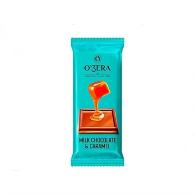 Молочный шоколад «OZera» Milk & Caramel с мягкой карамельной начинкой, 24 г (заказ по 5 шт)