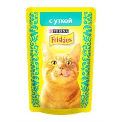 Friskies Adult конс для кошек Кусочки в подливе утка 85 гр