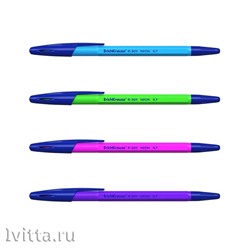 Ручка шариковая ErichKrause R-301 Neon Stick синяя (3шт.)
