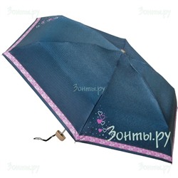 Мини зонт "Джинсовый" Rainlab Pat-033 MiniFlat