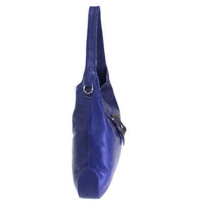 Стильная женская сумочка Cate_Terrol из натуральной кожи цвета ультрамарин.