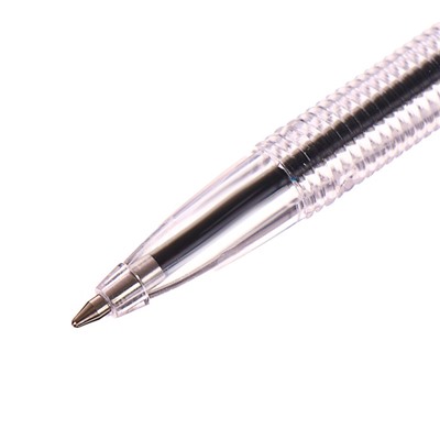 Ручка шариковая Office Style 820, узел 1.0 мм, чернила синие, корпус прозрачный
