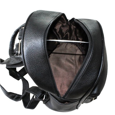 Стильный женский рюкзак Flort_Losterine из эко-кожи черного цвета.