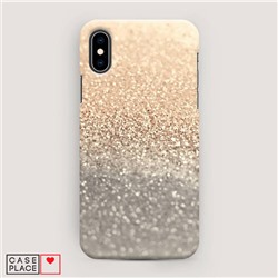 Пластиковый чехол Песок золотой рисунок на iPhone X (10)