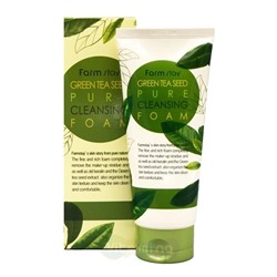 Пенка для умывания с экстрактом зеленого чая FarmStay Green Tea Seed Pure Cleansing Foam