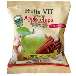 Витэкс Frutta Vit Яблочные Чипсы Хрустящие с корицей 35 гр