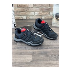 Мужские кроссовки А068-3 черные с темно-синим