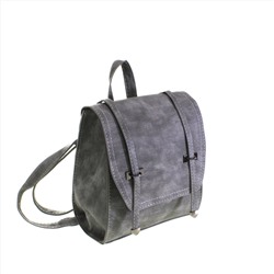 Миниатюрная сумка-рюкзачок Alex_Wang из эко-кожи жемчужно-серого цвета с переходами.