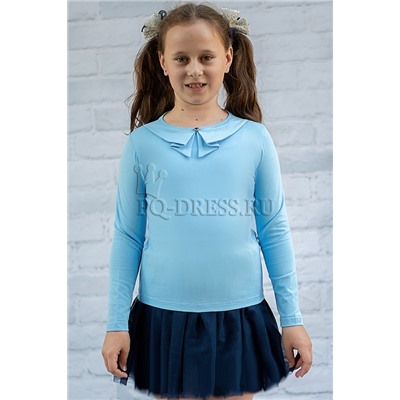 Блузка школьная, арт.681, цвет голубой