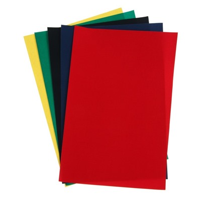 Бумага цветная бархатная, набор A4, deVENTE, 5 листов х 5 цветов, 145 г/м²