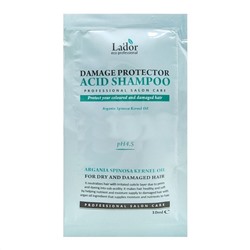 Шампунь для волос бесщёлочной с аргановым маслом, Lador damaged protector acid shampoo pouch