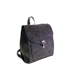 Миниатюрная сумка-рюкзачок Kabarett из эко-кожи графитового цвета.